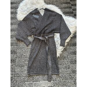 Gianni Bini Sweater Dress Women's‎ Medium Black Metallic Dolman Slv & Tie ($149)